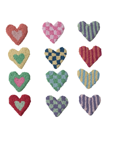 Tufted Heart Shaped Coaster