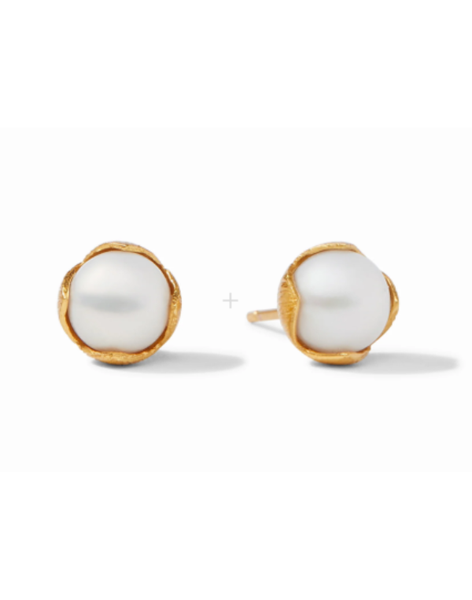 Julie Vos Penelope Gold Stud Earrings