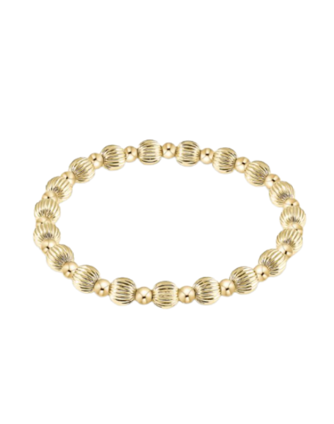 eNewton Dignity Grateful Pattern Bead Bracelet--6mm