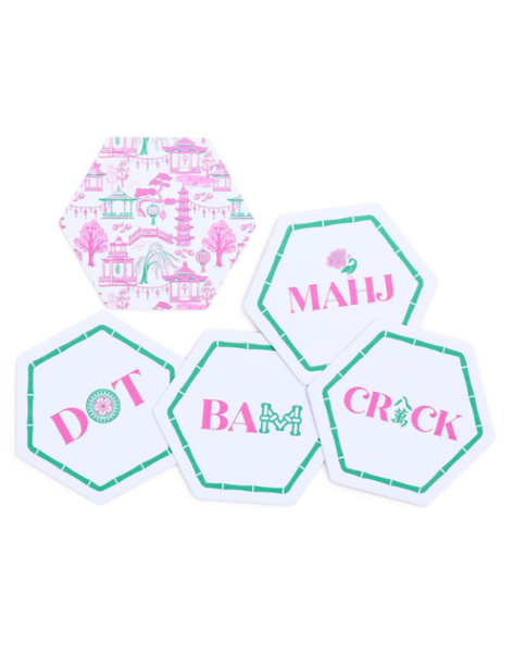 Let's Mahj Set of 24 Coasters