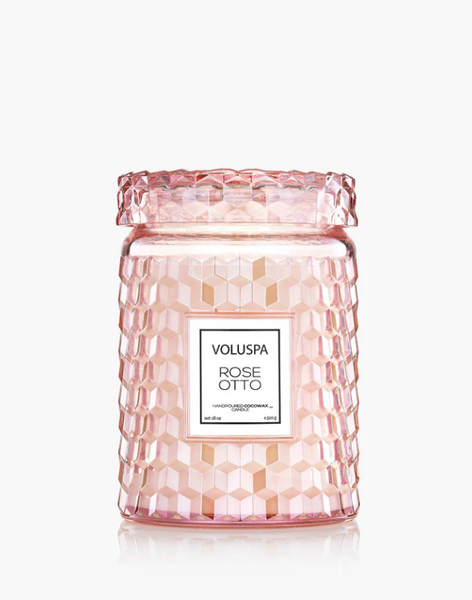 Voluspa Large Jar Candle - Rose Otto