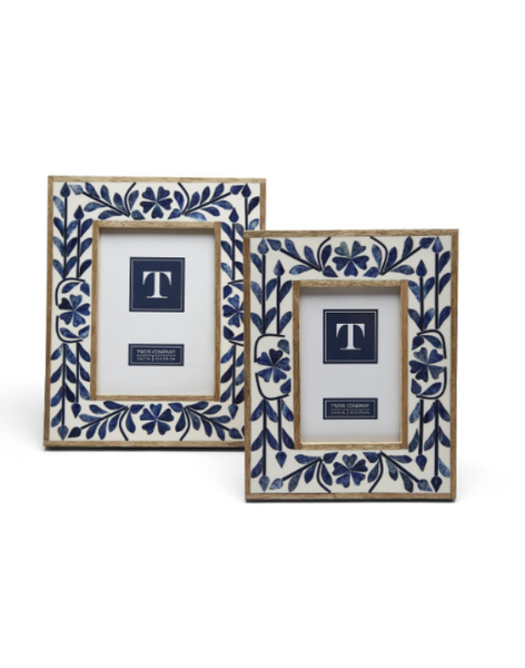 Blue Belle Bone Inlay Photo Frame