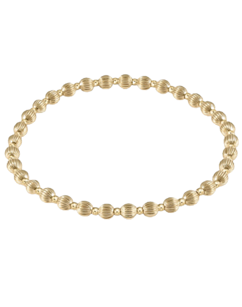 eNewton Dignity Sincerity Gold Beaded Bracelet