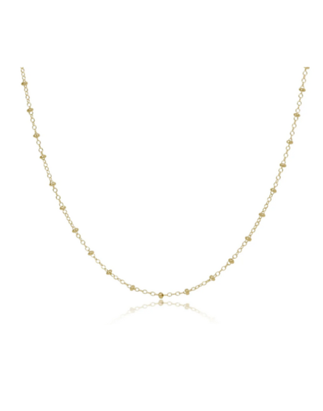 eNewton Choker Simplicity Gold Chain 15" 2MM