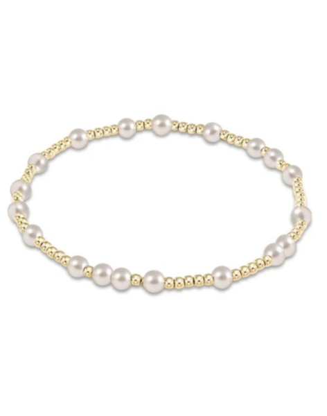 eNewton Hope Unwritten Bracelet Gold and Large Pearls