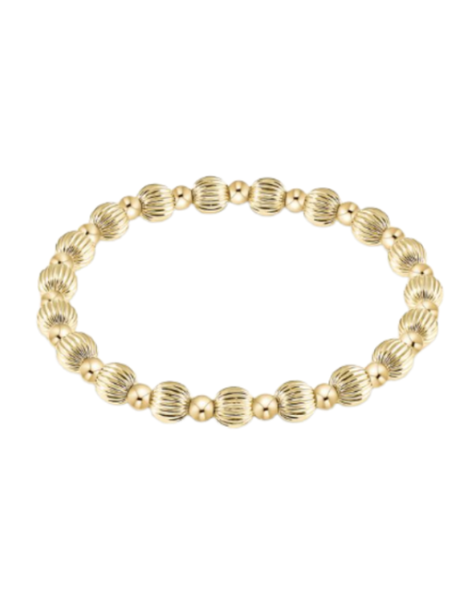 eNewton Dignity Grateful Pattern Bead Bracelet--6mm