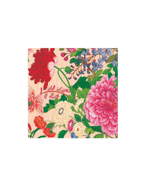 A Profusion Of Flowers 2 Shell Pink Cocktail Napkins