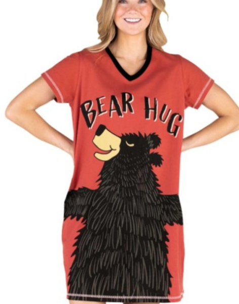 Lazy One Bear Hug Nightshirt