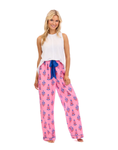 Pink Floral Pajama Pants
