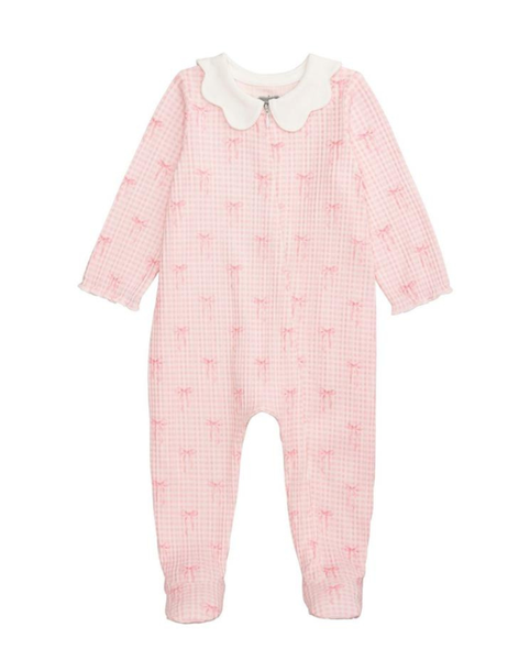 Pink Bows Scallop Sleeper