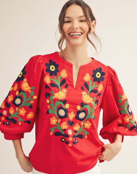 Isabel Embroidered Blouse