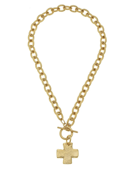 Susan Shaw Cross Toggle Necklace