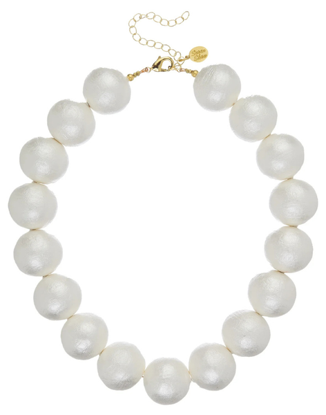 Susan Shaw Lucille Cotton Pearl Necklace
