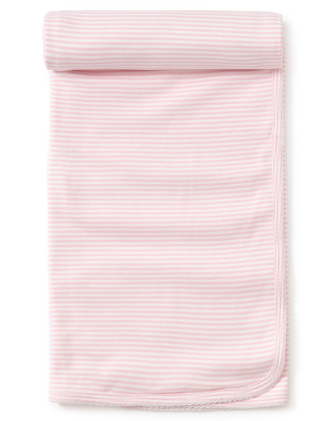 Kissy Kissy Pink Stripes Blanket