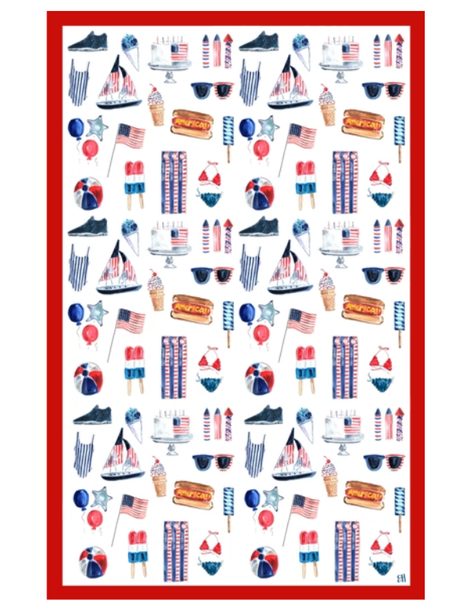 Summer Fun Tea Towel