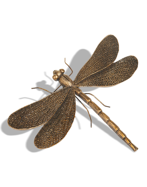 6.75" Antique Gold Dragonfly