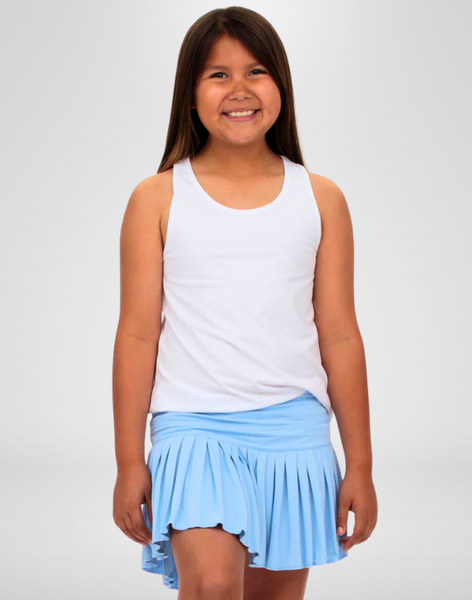 Mini Pleated Skort - Light Blue
