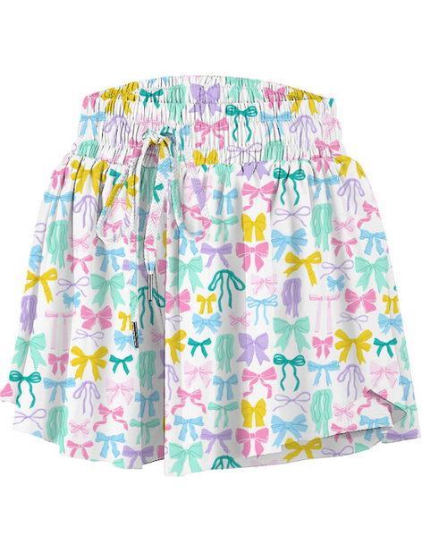 Pastel Bows Butterfly Shorts