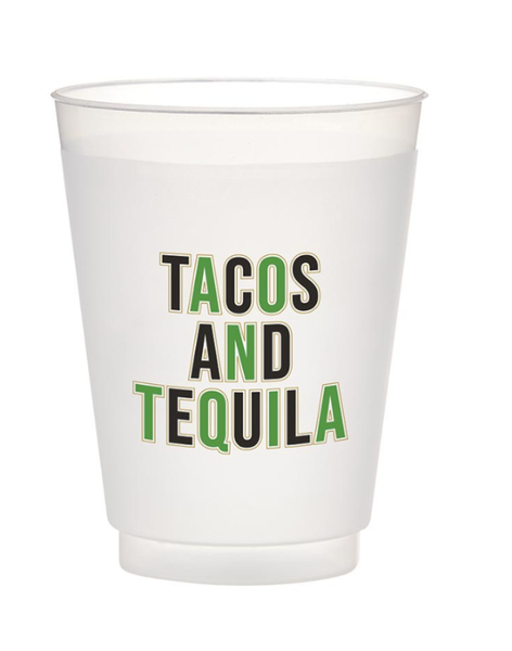 Tacos and Tequila Frost Cups