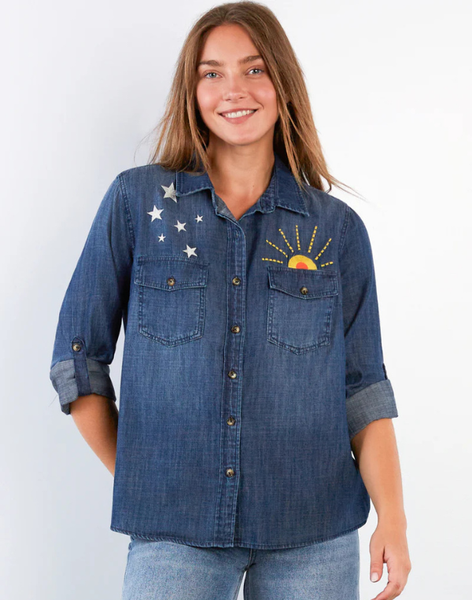 Hello Sunshine Denim Shirt