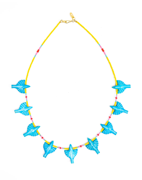 Turquoise Multi Bird Necklace