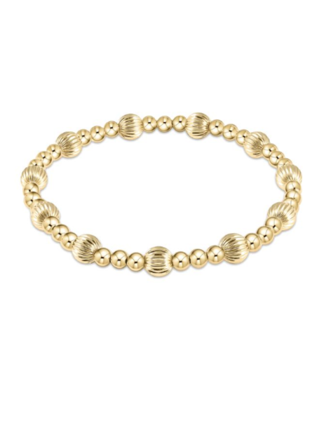 eNewton Dignity Sincerity Gold Beaded Bracelet