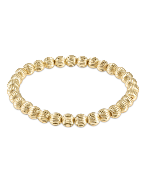 eNewton Dignity Gold 6mm Bead Bracelet