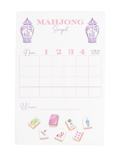 Mahjong Scorecard Pad