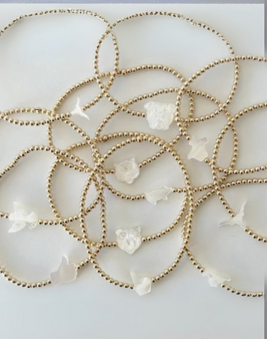 Jeny Baker Designs Mascot Gold Beaded Bracelet