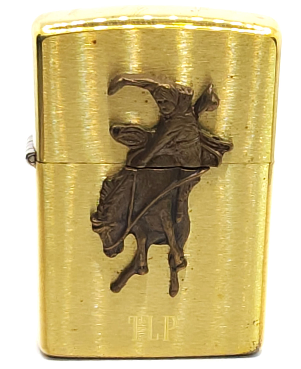 1992 Unfired Brass Zippo Marlboro Wild West Cigarette Lighter