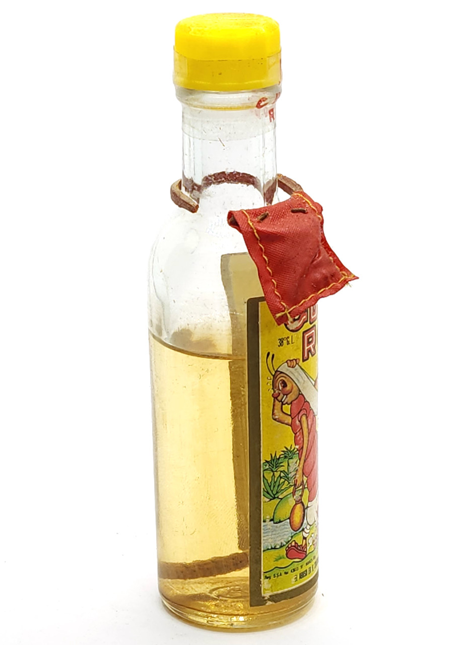Vintage Gusano Rojo Mezcal Still Sealed Mini Bottle Liquor