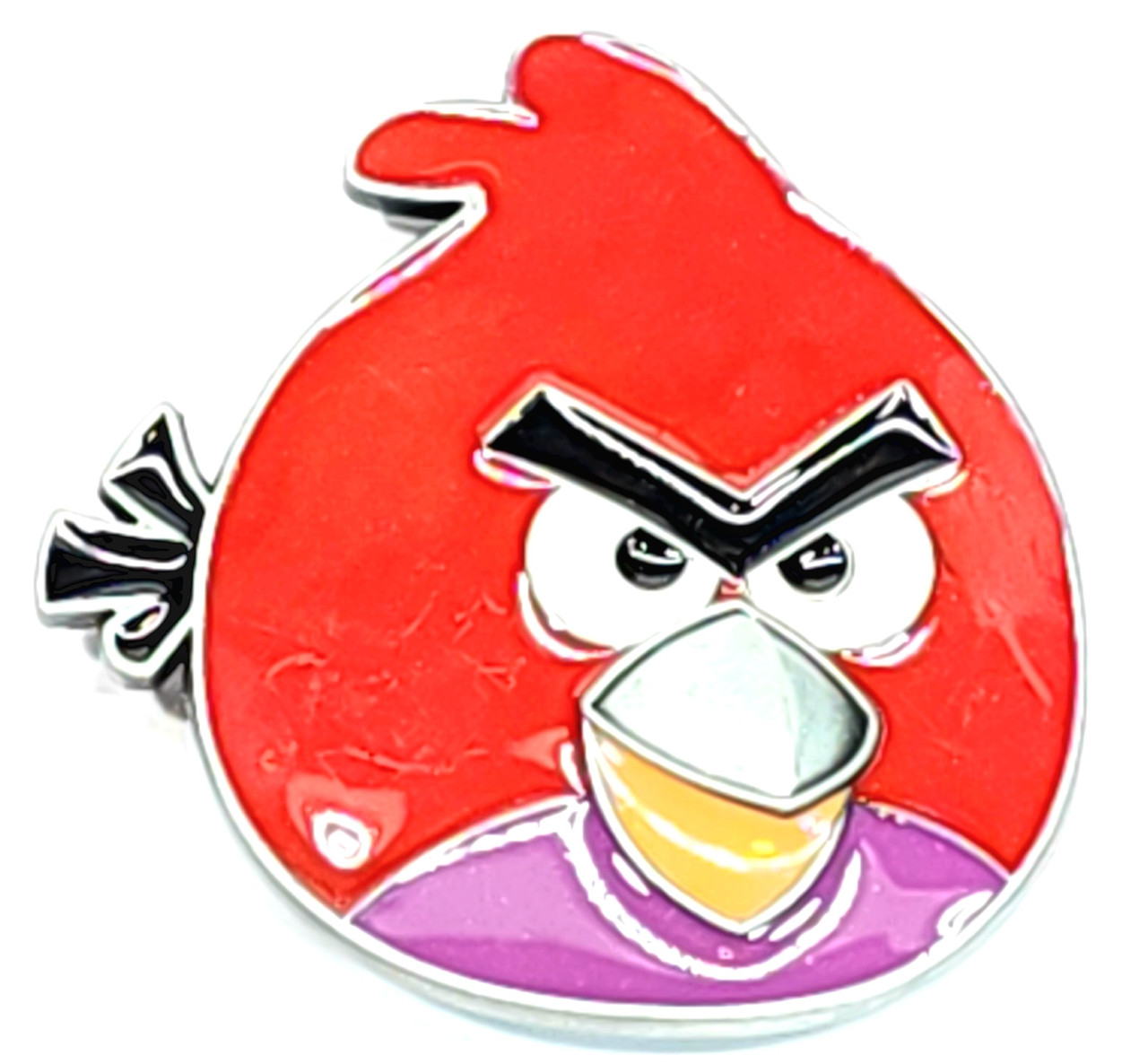 Vintage Enameled Figural Red Bird Angry Birds Video Game  display picture 1
