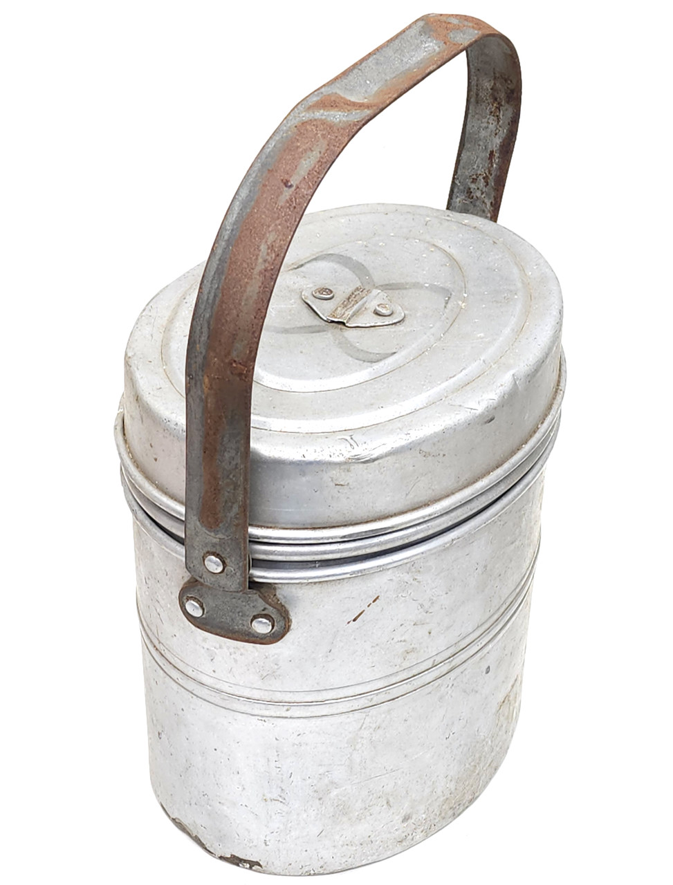 Vintage Priscilla Ware Aluminum Coal Miner's Lunchbox Bucket w