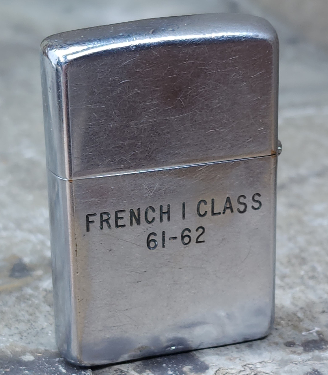 1962 Vintage Zippo French I Class Cigarette Lighter Odd