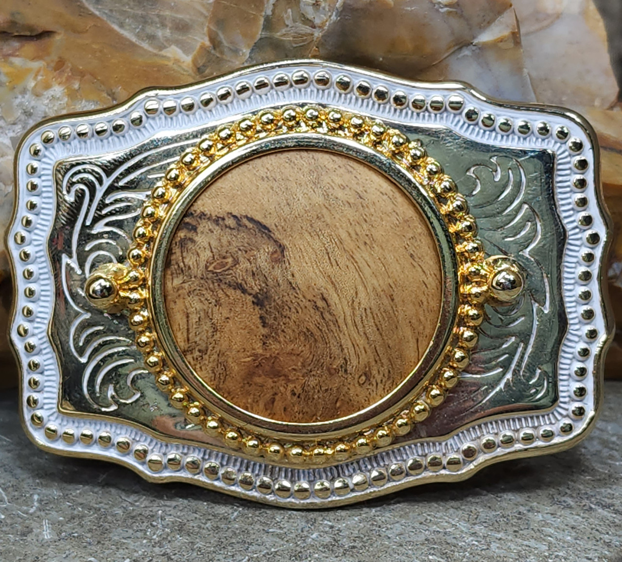 Vintage Oregon Myrtlewood Western Style Belt Buckle with  display picture 1