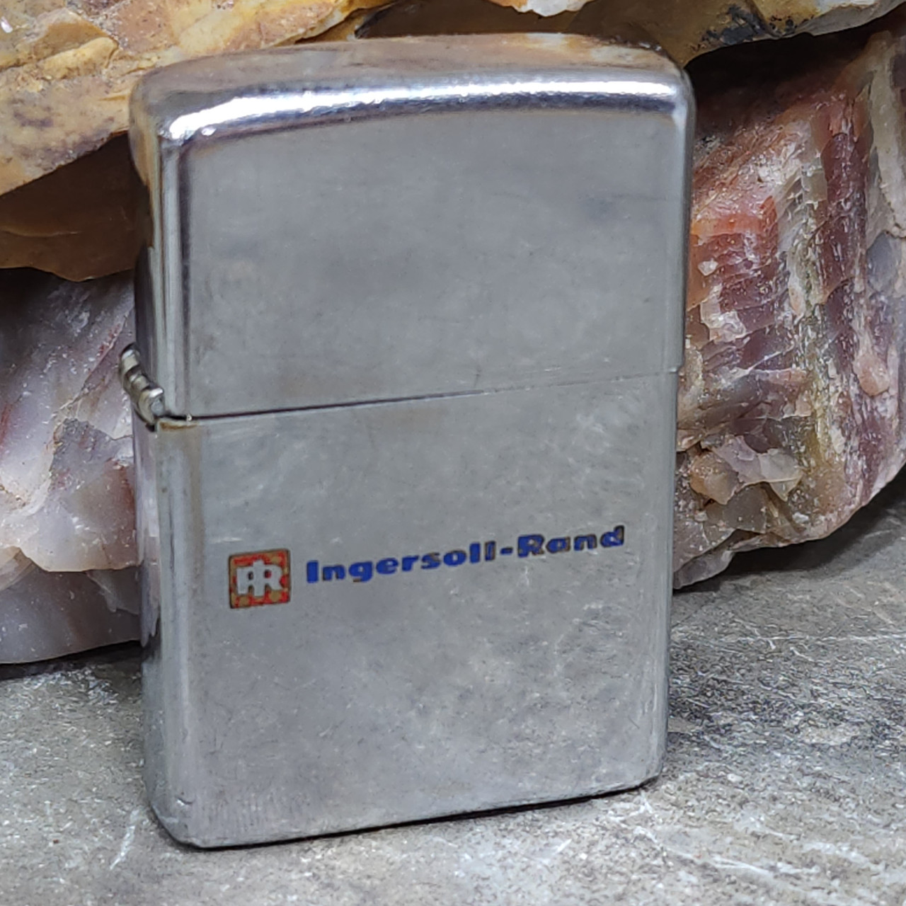 1977 Vintage Zippo Ingersoll-Rand Advertising Cigarette Lighter