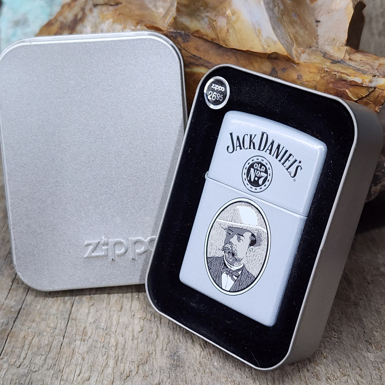 1999 Vintage Jack Daniels Old No. 7 Bourbon Whiskey Zippo Cigarette Lighter  NOS