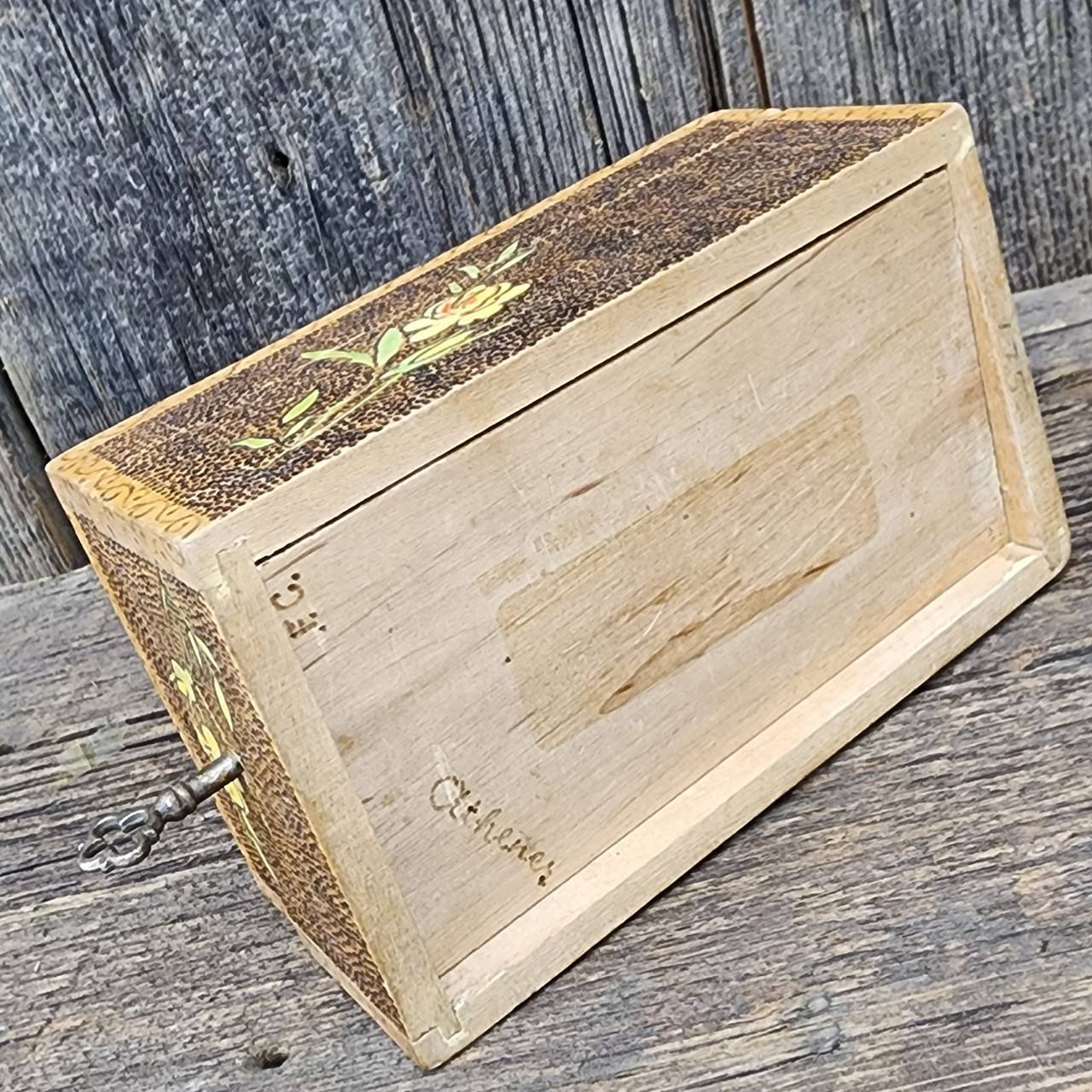 France 小包木箱 蝋印 antique brocante 一点物 France 小包木箱 蝋印 antique brocante 一点物