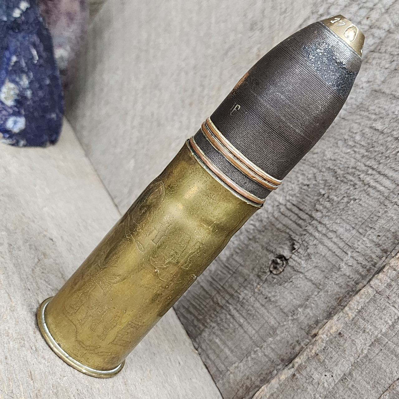 1918 Antique Chateau-Thierry Battle Trench Art 37mm Artillery