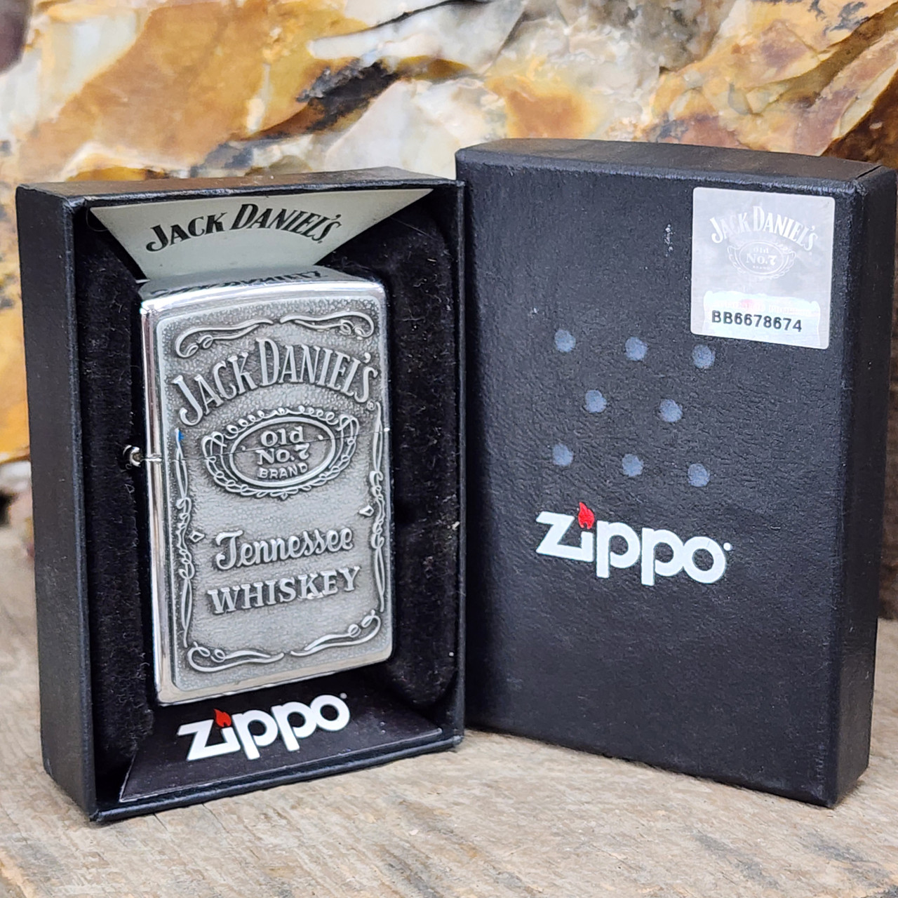 2007 Vintage Jack Daniels Whiskey Advertising Zippo Cigarette Lighter in  Box