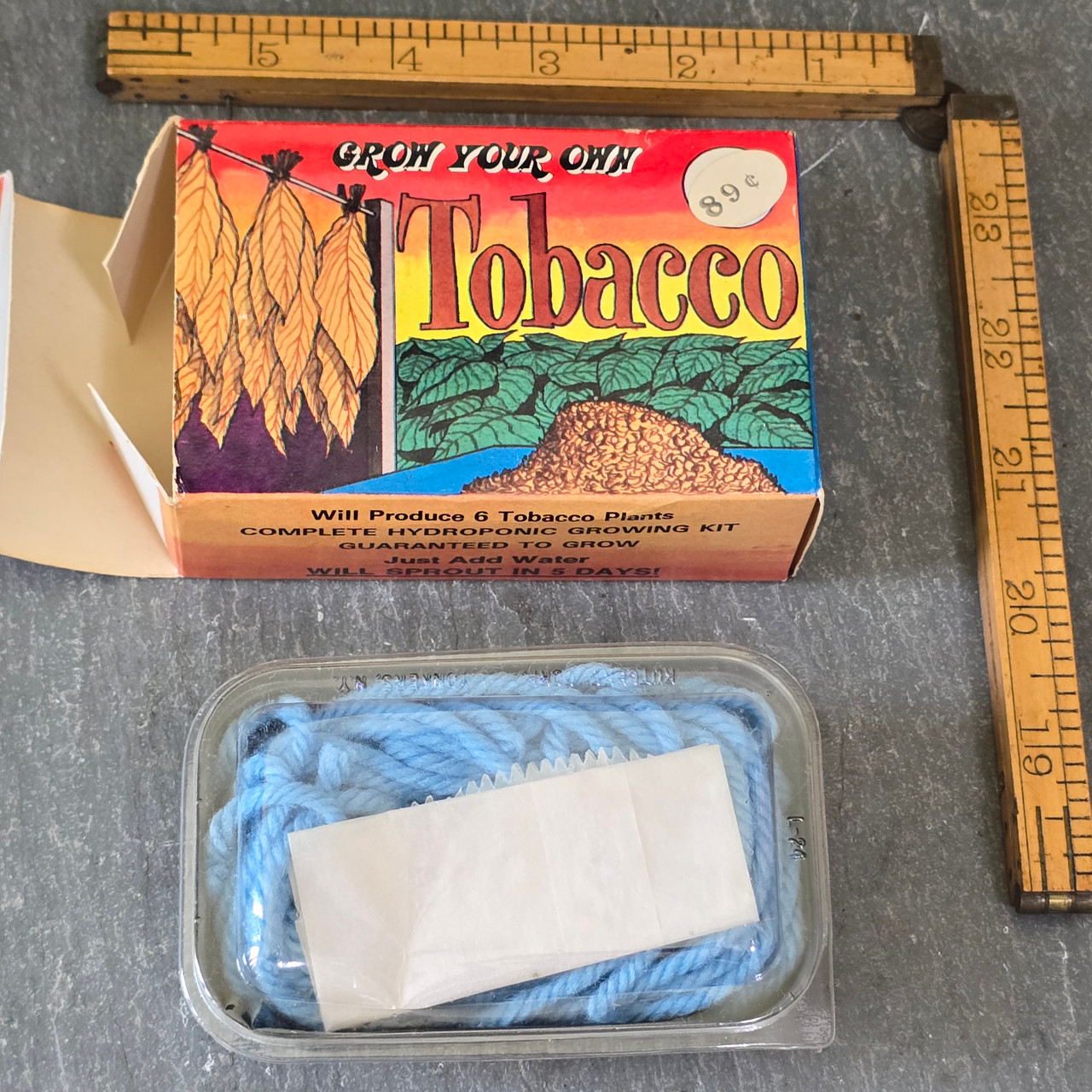 Grow Your Own Tobacco Vintage NOS Tobacco Seed Hydroponic Plant Growing Kit  in Box