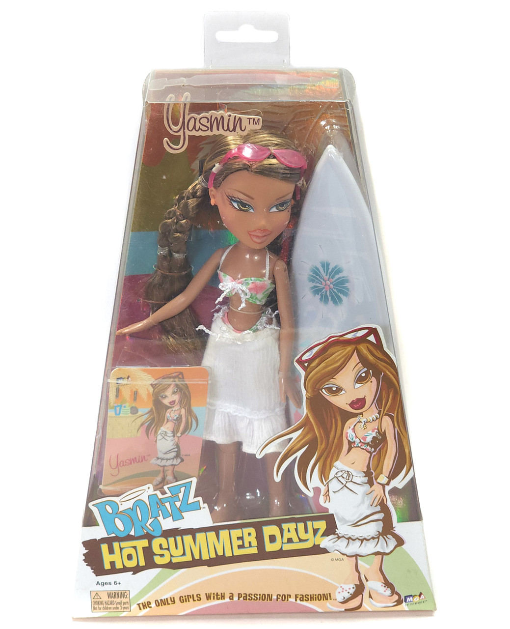 Vintage NOS Bratz Hot Summer Dayz Yasmin Toy Doll Figure NIP MGA