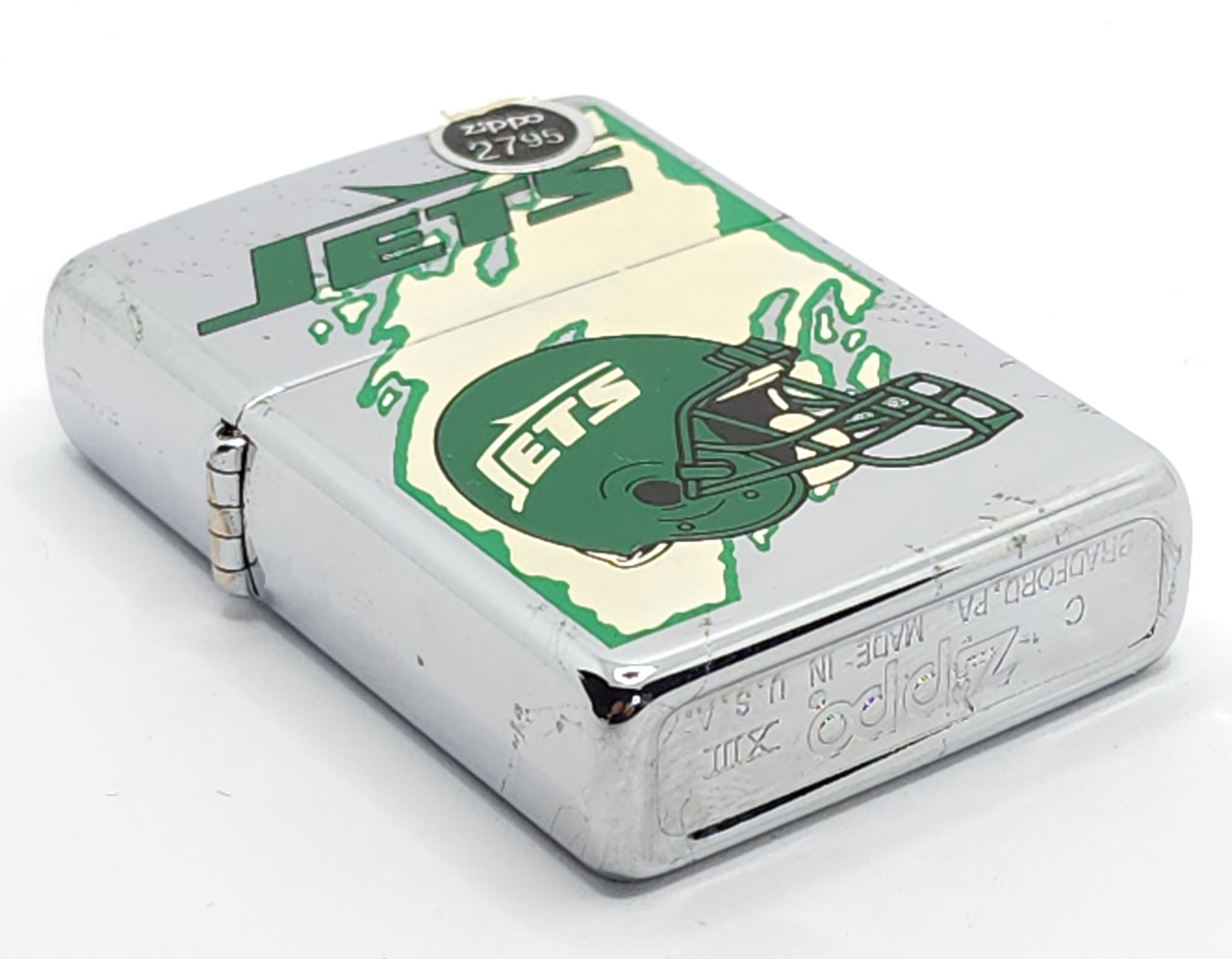 1997 Vintage Unfired Zippo Cigarette Lighter New York Jets NFL