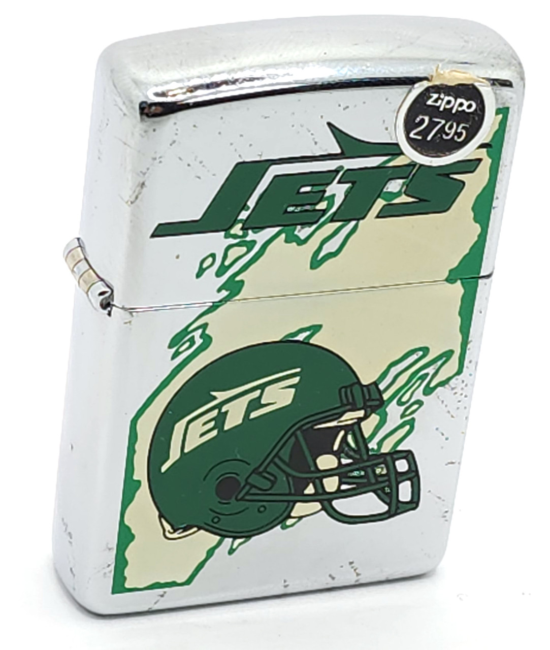 1997 Vintage Unfired Zippo Cigarette Lighter New York Jets NFL