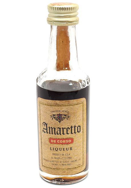 Vintage Amaretto De Corso Liqueur Mini Bottle Liquor Nip Sealed Classic Liqueurs