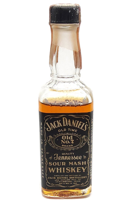 Vintage Still Sealed Jack Daniels Sour Mash Whiskey Mini Bottle Miniature Nip 1940's