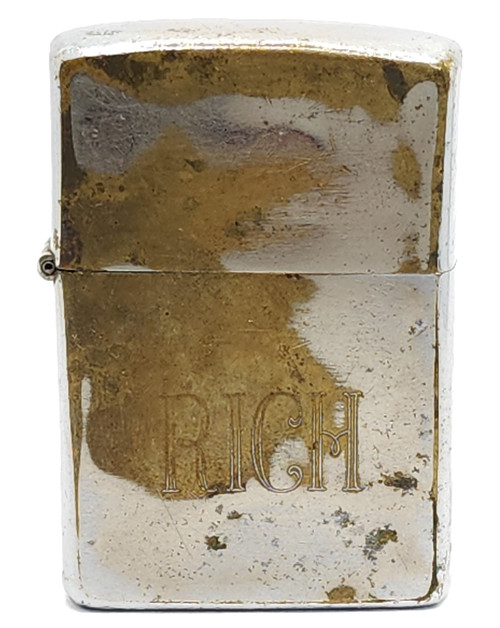 1969 Well Worn Rich Personalized Zippo Cigarette Lighter From Becky Vintage