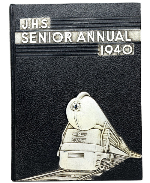 1940 Senior Annual - Jamestown High School Yearbook Art Deco Train Jamestown, NY