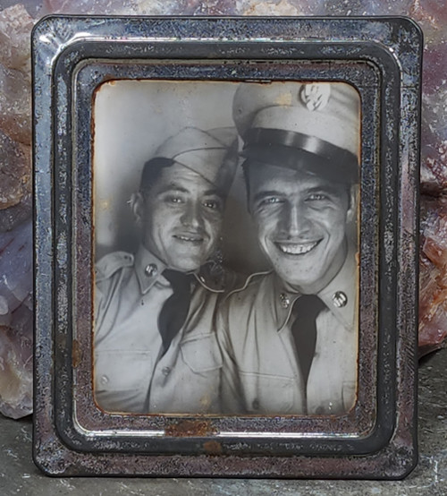 WW2 Era Washington Airport Photobooth Gay Interest Mutoscope Photo 2 Soldiers