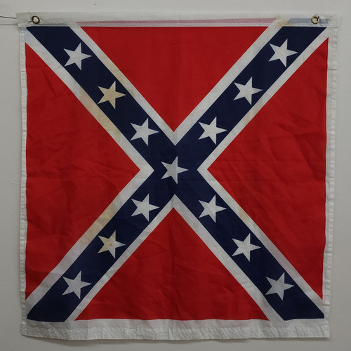 Vintage 29" Square Ruffin Flag Company Confederate States Rebel Battle Flag